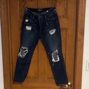 Lucky Brand Dark Blue Distressed Jeans